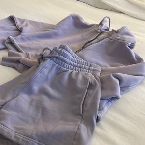 Tna cozy AF light purple matching boyfriend set